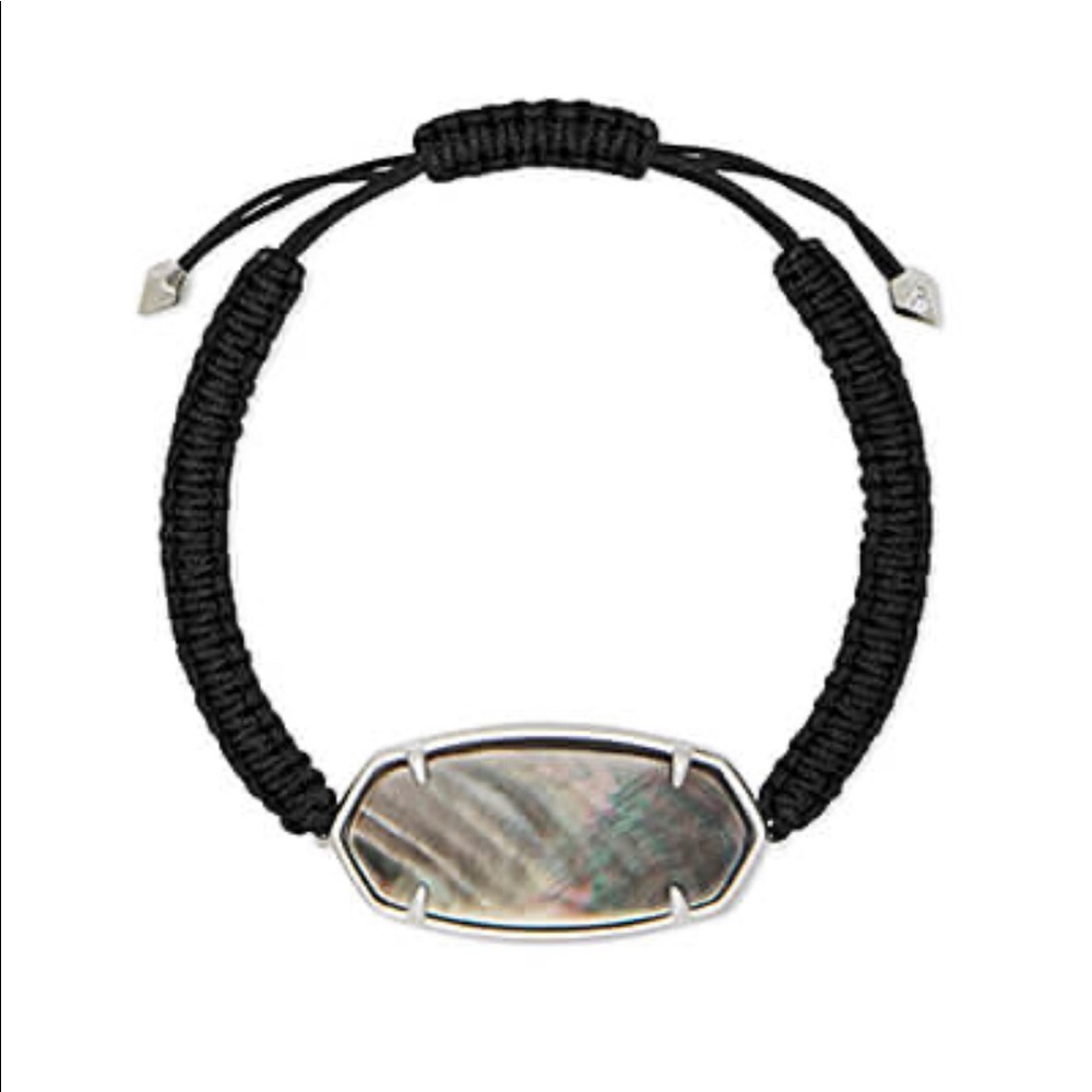 Kendra Scott Silver Friendship Bracelet, Black MOP